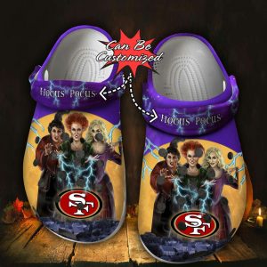Personalized2BSan2BFrancisco2B49ers2BHalloween2BMovie2BHocus2BPocus2BCrocs2BClogs2BCrocband2BShoes BOPUC