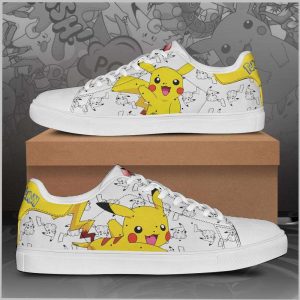 Pikachu2BPokemon2BLow2Btop2BLeather2BSkate2BShoes K0FNX
