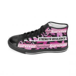 Pink Ribbon Breast Cancer Awareness High Top Shoes Sneakers1 65191188 1