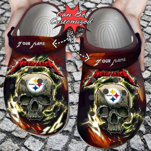 Pittsburgh2BSteelers2BCrocs2BPersonalized2BSkull2BLightning2BMetallica2BClogs2BCrocband2BShoes FJIeH