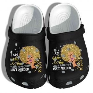 Proud Black Queen I Am Your Approval Isnt Needed Crocs Crocband Clog Shoes 5687094 1