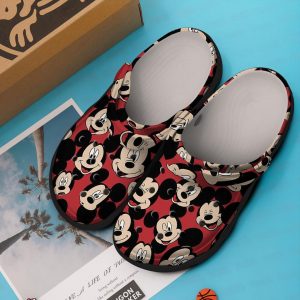 Red Mickey Mouse Crocband Crocs Clogs 32325827 1