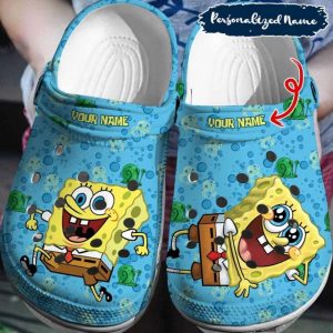 Spongebob2BSquarepants2BCustom2BName2BCrocs2BClogs2BCrocband2BShoes 9Ym7B