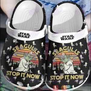 Star2BWars2BSeagulls2BStop2BIt2BNow2BYoda2BCrocs2BCrocband2BClogs2BShoes QQA34