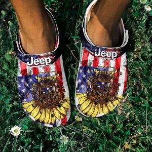 Sunflower2BUs2BFlag2BJeep2BGirl2BCrocs2BCrocband2BClog2BShoes2BFor2BJeep2BLover BLnIh