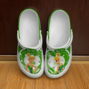 Tinker2BBell2BHeart2BGreen2BWhite2BDisney2BGraphic2BCartoon2BUnisex2BCrocs2BClogs2BCrocband2BShoes vRrS4