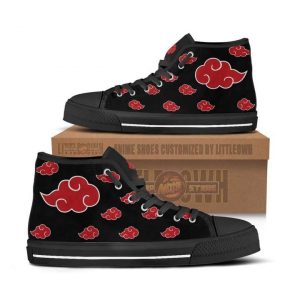 akatsuki cloud high top canvas shoes anime sneakers1 Ibehs