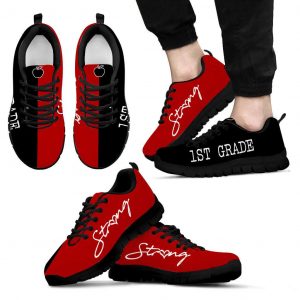 custom your class strong heart graphic printing fitness sneakers for teacher 1 1