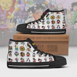 dragon ball high top canvas shoes custom cute chibi face anime sneakers1 YXjnX