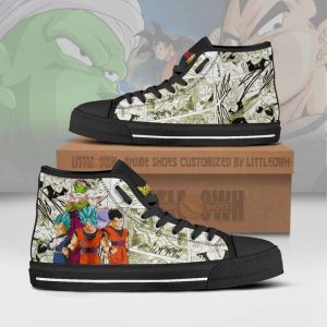 dragon ball super saiyan custom high top canvas shoes anime mixed manga style1 qs7Iy