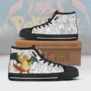 dragonite high top canvas shoes custom pokemon anime sneakers1 UGPtX