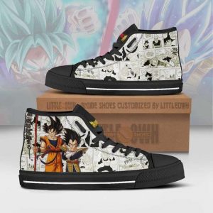 goku x vegeta high top canvas shoes custom dragon ball anime mixed manga style1 6lgH4