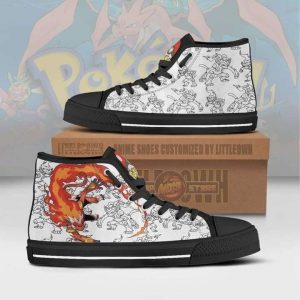 infernape high top canvas shoes custom pokemon anime sneakers1 xxeOW