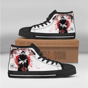 kakuzu akatsuki naruto anime custom all star high top sneakers canvas shoes1 m61hy