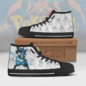 lucario high top canvas shoes custom pokemon anime sneakers1 lBFuI