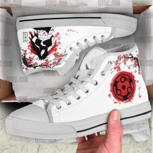 mangekyou sharingan madara custom naruto high top sneakers canvas anime shoes1 UxNBF