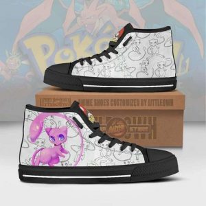 mew high top canvas shoes custom pokemon anime sneakers1 zXFAR