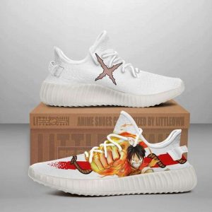 monkey d luffy shoes yeezy one piece anime yeezy boost sneakers1 JxXk8