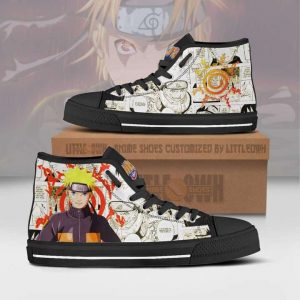 naruto uzumaki high top canvas shoes custom naruto anime mixed manga style1 yFXzS