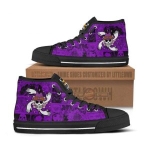 nico robin high top canvas shoes one piece anime mixed manga style1 frxcm