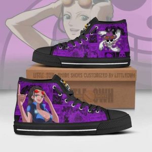 nico robin high top shoes custom one piece anime canvas sneakers1 wn06B