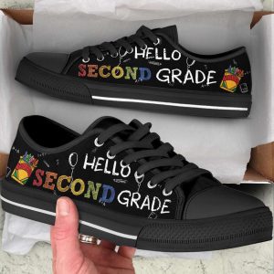 personalized custom class hello low top shoes for teacher 1