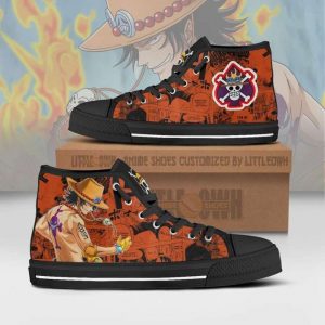 portgas d ace high top shoes custom one piece anime canvas sneakers1 GZ98N