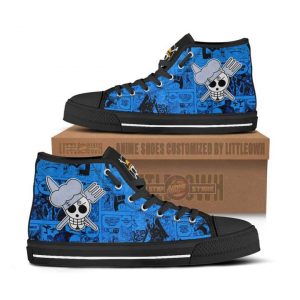 sanji jolly roger high top canvas shoes one piece anime mixed manga style1 bfvbs