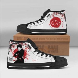 sasuke akatsuki custom naruto high top sneakers canvas anime shoes1 9328z