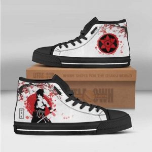 sasuke custom shoes sharingan naruto high tops sneakers canvas anime shoes1 MMmCb