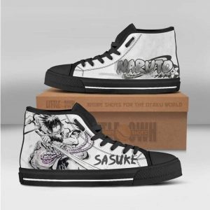 sasuke uchiha naruto anime custom all star high top sneakers canvas shoes1 uMDqm