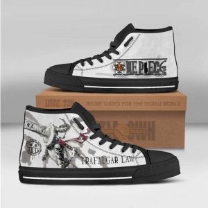 trafalgar d. water law one piece anime custom all star high top sneakers canvas shoes1 JYjcC